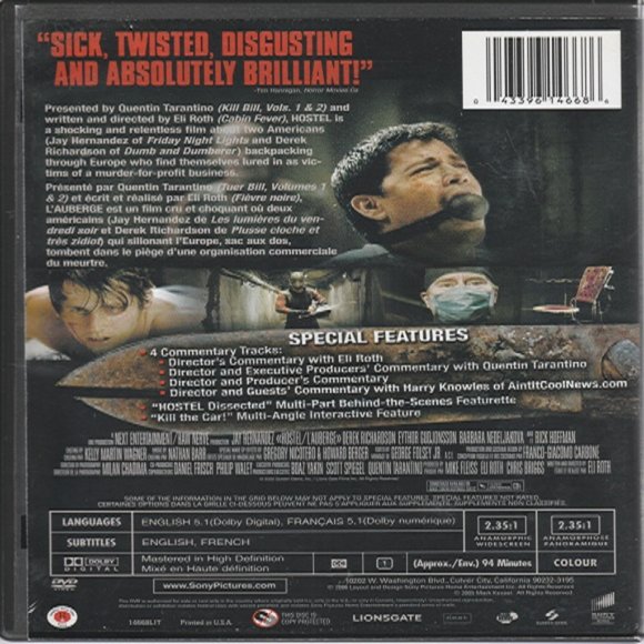 Hostel - 2005 Horror/Slasher Flic - Wide Screen DVD Edition - Picture 2 of 2